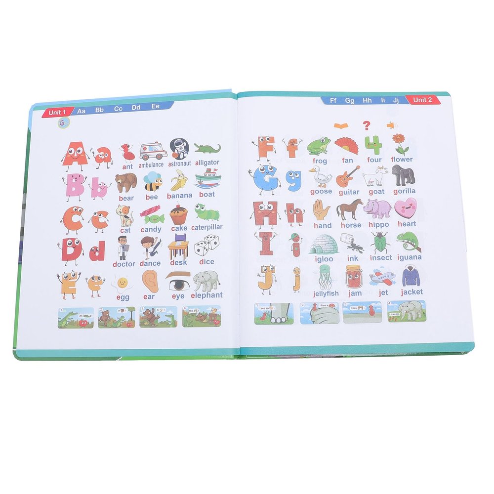 Ymiko Interactive Educational Learning Book for Toddlers, Talking Sound Toy with Fun Vocabulary and Language Skills Development for Kids 3+ Years
