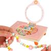 Kids Play Vanity, Wooden Dressing Table, Pretend Play Girls Vanities Set with Mirror, Plays Vanity for Dress Up Christmas, Kids Room Accessories for Home Children, 11.61x10.63x9.25in view 1