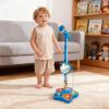 Kids Microphone with Stand- All in on-e Microphone Toy for Birthday Parties Singing, kar-aoke Machine Toy with Speaker & Flashing Stage Lights view 2