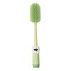1Set Baby Bottle Cleaner Brush, 4-in-1 Practical Baby Bottle Brushes with Long Handle for Breast Pumps, Nipples, Straw, More Green.. view 2