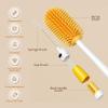 1Set Baby Bottle Cleaner Brush, 4-in-1 Practical Baby Bottle Brushes with Long Handle for Breast Pumps, Nipples, Straw, More Green.. view 4