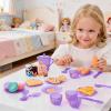Kids Play Kitchen - 33 Pieces Mini Tea Set, Fun Safe Cooking Playset for Boys Girls, Material with Realistic Accessories, Pretend Kitchen Game for Birthday Christmas New Year Easter Home Indoo view 3