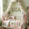 Wepagview 3D Layered Safari Nursery Wooden Letters for Wall Decor, 11.8" Green Large Baby Name Sign for Nursery, Animal Wood Alphabet Letter S Kids Room Initials for Front Door Shelf Home Decorations view 4