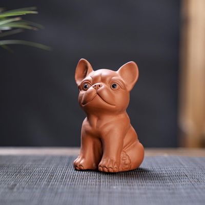 Tea Pets-Purple Sand Twelve Zodiac Tea Pet Creativity Can Be Raise Tea Play Accessories Cute Dragon Statue Tea Set Ornament (Red-M)