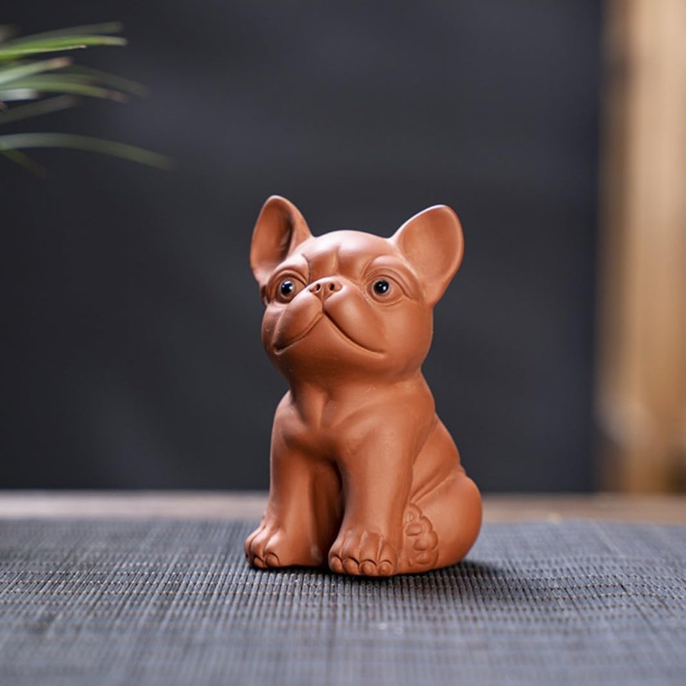 Tea Pets-Purple Sand Twelve Zodiac Tea Pet Creativity Can Be Raise Tea Play Accessories Cute Dragon Statue Tea Set Ornament (Red-M)