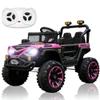 12V Electric Ride-on Car for Kids, Equipped with Dual 380W 16,000RPM Motors, Bluetooth Music Player, LED Lights and Safety Belt, an Ideal Gift for Boys and Girls view 1