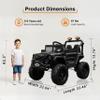 12V Electric Ride-on Car for Kids, Equipped with Dual 380W 16,000RPM Motors, Bluetooth Music Player, LED Lights and Safety Belt, an Ideal Gift for Boys and Girls view 2