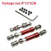 2Pcs Metal RC Car Drive Shaft, Upgraded Alloy Transmission Shaft Set for 1/12 MN128 MN86 MN86S Remote Control Car (Red) view 3