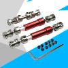 2Pcs Metal RC Car Drive Shaft, Upgraded Alloy Transmission Shaft Set for 1/12 MN128 MN86 MN86S Remote Control Car (Red) view 4