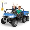 24V Ride on Dump Truck for Kids, 2 Seater Ride on Cars with Auto-Lifting Bed, Shovel,4x75w Motors, Music, LED Light, Parent Remote Control & 6 Wheels,Perfect Ride on Truck Gift for Boys Girls view 1