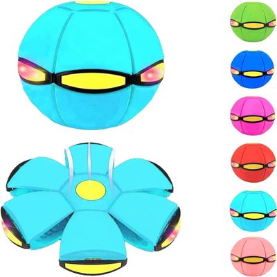 AITIDE Magic Bouncing Ball, Magic Bouncing Ball with 6 Light, Dual Form Freely Switchable, Parent-Child Interaction Suitable for Indoor & Outdoor Use (Light Blue)