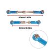 RC Models Components For Mjx For Hyper Go 16207 16208 16209 16210 H16 1/16 Upgrade Steering Rod Steering Linkage Servo Arms Remote Control Car(Gold) view 2