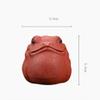 Tea Pets-Purple Sand Golden Toad Tea Pet Personalized Creative Tea Play Tea Table Soaking Nourishing Small Sculptures Kung Fu Tea Set Decoration (Red) view 4