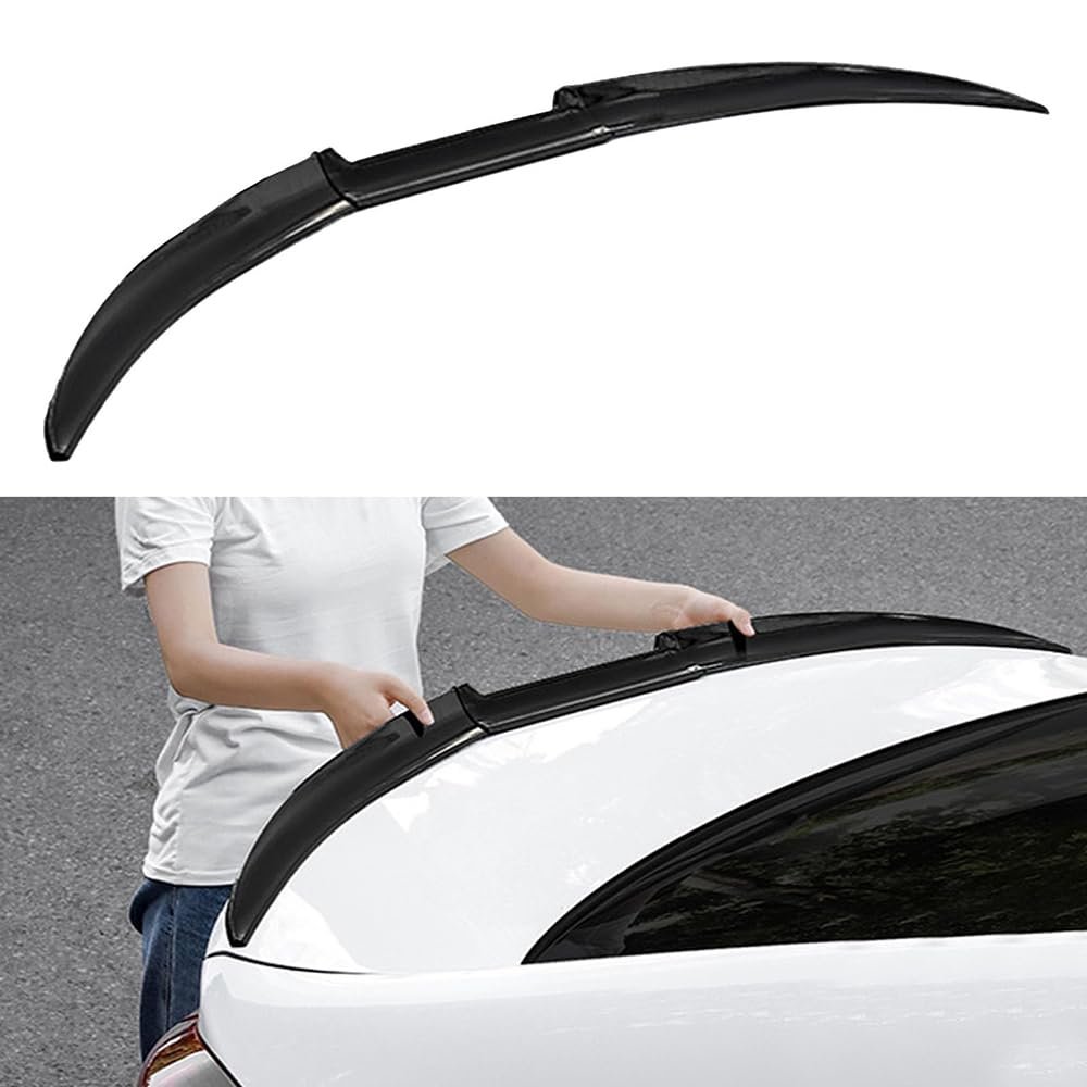 Car Rear Trunk Spoiler Wing for Lexus RC 2014-2026,Tail Deck Lip Trunk Wing Deck Lid Wing Lip Splitter Kick Tail Exterior Accessories,Gloss Black