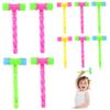 ywzmsd 10Pcs Squeaky Hammer Toy 4x9 Inch Cartoon Interactive Thicken Plastic Toy Hammer with Sound for Party Favor Game Punishment view 1