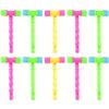 ywzmsd 10Pcs Squeaky Hammer Toy 4x9 Inch Cartoon Interactive Thicken Plastic Toy Hammer with Sound for Party Favor Game Punishment view 3