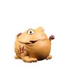 Tea Pets-Purple Sand Golden Toad Tea Pet Handmade Dahongpao Pipe Tea Set Accessories Tea Playing Tea Table Decoration (Yellow) view 1