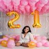 10 Gold Number Balloons, 40 Inch Balloons for Woman Man 10th Birthday Party Decoration, Foil Number Ballon for 10, 100 Anniversary, Bridal Shower, Graduation, Valentine's Day, Mother's Day, Easter view 2