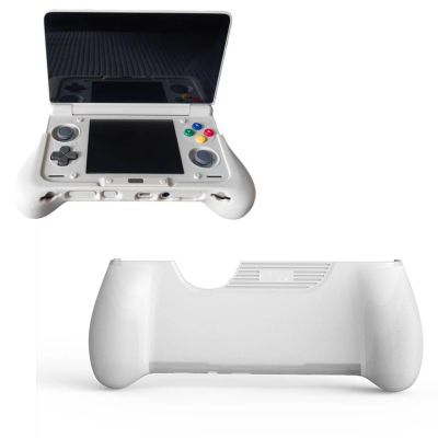 Hand Grip Cover Case for Ayn Thor, Hard Shell Protector Comfort Grip Case Ergonomic Grip Stand Holder for Ayn Thor Game Console Accessories (White)