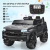 Hetoy 24V 2-Seater Truck Licensed Chevrolet Silverado Ride On Car Toy w/Parent Remote Control,4xSpring Suspension, 3 Speeds, Wireless Music, MP3 Player, Electric Vehicle Car for Kids,Grey view 4