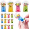 16PCS Mini Gumball Machine Erasers Colorful Fruit Eraser Set for Kids Party Prizes view 1