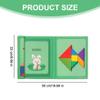 Bemonew Wooden Magnetic Tangram Puzzle Book 96 Challenges Educational Toy for Kids & Adults view 2