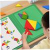Bemonew Wooden Magnetic Tangram Puzzle Book 96 Challenges Educational Toy for Kids & Adults view 3