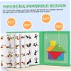 Bemonew Wooden Magnetic Tangram Puzzle Book 96 Challenges Educational Toy for Kids & Adults view 4