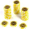 Portable 50PCS Counting Game Chips, Casino Monte Carlo Games Poker Chips, Metal Core 12g Poker Texas Hold`em Blackjack Club Poker Chips view 1