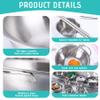 Bemonew 25PCS Stainless Steel Kids Pots and Pans Playset Safe Kitchen Accessories for Pretend Play view 3