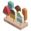 Bemonew 7Pcs Wooden Ice Cream Play Set 6 Popsicle Toys with Holder for Kids Pretend Play view 1