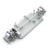 RC Frame Parts For WLtoys 124016 124017 124018 124019 1/12 Metal Bottom Plate Gearbox Differential Center Drive Package RC Car Parts Replacement(Silver) view 1