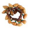 African Tribal Style Nuts Handbell Drum, Nut Shell Percussion Instrument, Lightweight Solid Wood Musical Accessories with Durable Material, Perfect for Kids Toys and Parent Child B view 2