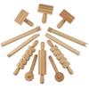 12Pcs Wooden Sensory Bin Tools Montessori Fine Motor Learning Toy for Preschool Kids view 1