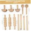12Pcs Wooden Sensory Bin Tools Montessori Fine Motor Learning Toy for Preschool Kids view 4