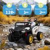 24V Ride On Toys for Big Kids, 2 Seater Electric UTV Car with Remote Control, 4-Wheeler Suspension, Soft Start, 3 Speeds, Led Lights, Bluetooth, Ride on Truck Kids 2-8 Years view 2