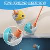 Bemonew Magnetic Fishing Game for Toddlers 360 Rotatable Toy with Music, 45 Fish & 8 Rods (Blue) view 4