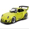 1:18 Scale Diecast Model Car Compatible for Porsche RWB Genki Yellow Jada Pink Slips 36472 view 2