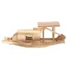 Haofy Small Boat Model, Wooden Fishing Boat Assembly Toy for Kids Adults Handcrafted Nautical Decor Home Office Tabletop Ocean Theme view 4