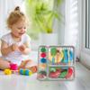 Bemonew Kids Pots and Pans Playset Pretend Play Kitchen Accessories with Dish Drainer view 2