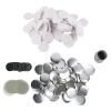 Mirror Round Buttons Parts, DIY Blank Button Badge Set, Rustproof Tinplate Button Maker Supplies with Mirror Back, 100 Sets for Handcraft Craft and Holiday Gifts view 1