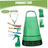 Bemonew 7PCS Kids Gardening Kit Sun Hat, Apron & Tools Set for Toddlers (Height 45.28-57.09 Inch) view 3