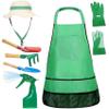 Bemonew 7PCS Kids Gardening Kit Sun Hat, Apron & Tools Set for Toddlers (Height 45.28-57.09 Inch) view 4
