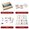 ancona Ecosystem- Freshwater Animals, English/Simplified Chinese with Pinyin Bilingual, Montessori Preschool Memory Matching Game Box Set with Animal Figurines & 3-Part Cards, Early Education Toy view 2