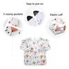 Bolaz Little Flowers 5 Painting Smocks for Kids 2-4 Art Smocks Eating with Pockets Toddler Infant Children Apron view 3