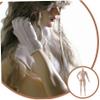 1/6 Scale Action Figure, 6" Multi Jointed Movable Male Muscular Action Figure Body for Display Collection, Beige view 4