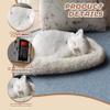 Bemonew White Interactive Sleeping Cat Plush Breathing Stuffed Animal with Mat for Kids view 3