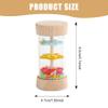 3.7x1.9" Wooden Baby Rain Stick Colorful Bead Rattle Tube Sensory Musical Toy view 2