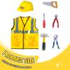 7Pcs Kids Construction Worker Costume Polyester Role-Playing Outfit Set view 2