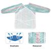 Bolaz Aqua Aztec Geometrical Painting Smocks for Toddlers 4-6 Artist Smocks with Pockets Eating Waterproof Infant Apron view 2